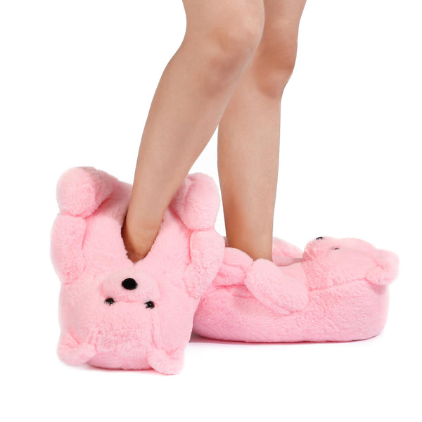 Teddy Bear Slippers Cute House Animal Slippers For Women Indoor Fuzzy Cartoon Care Bear Slippers Bedroom Slippers Women Birthday Christmas Holiday Gift Ideas For Teen Girls Women