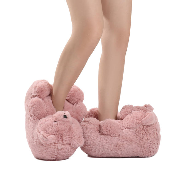 Teddy Bear Slippers for Women,Bear Shoes,Plush Animal Bears Slippers,Winter Warm Fluffy Slides For Girls Christmas Holiday Birthday Gifts