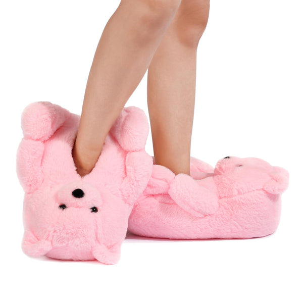 Teddy Bear Slippers for Women,Bear Shoes,Plush Animal Bears Slippers,Winter Warm Fluffy Slides For Girls Christmas Holiday Birthday Gifts