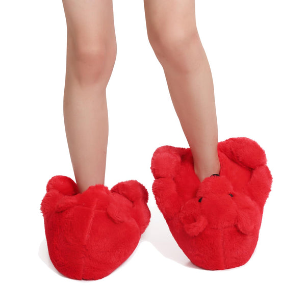 Teddy Bear Slippers Cute House Animal Slippers For Women Indoor Fuzzy Cartoon Care Bear Slippers Bedroom Slippers Women Birthday Christmas Holiday Gift Ideas For Teen Girls Women