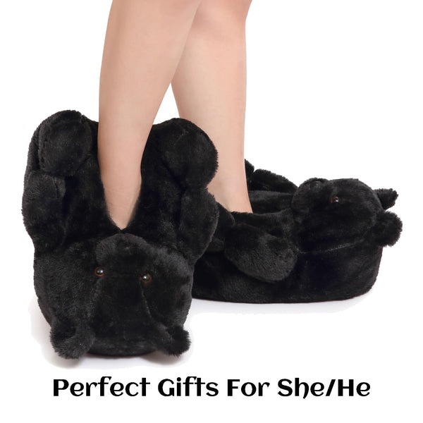 Teddy Bear Slippers for Women,Bear Shoes,Plush Animal Bears Slippers,Winter Warm Fluffy Slides For Girls Christmas Holiday Birthday Gifts