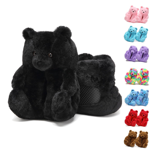 Teddy Bear Slippers Cute House Animal Slippers For Women Indoor Fuzzy Cartoon Care Bear Slippers Bedroom Slippers Women Birthday Christmas Holiday Gift Ideas For Teen Girls Women