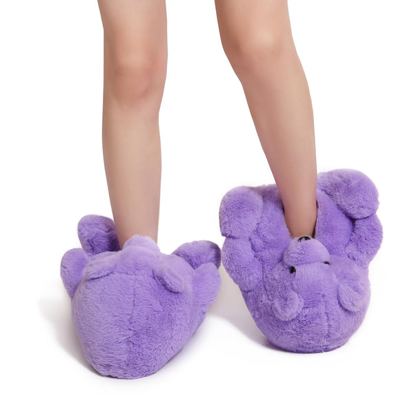 Teddy Bear Slippers Cute House Animal Slippers For Women Indoor Fuzzy Cartoon Care Bear Slippers Bedroom Slippers Women Birthday Christmas Holiday Gift Ideas For Teen Girls Women