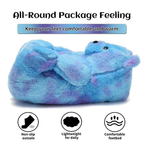 Teddy Bear Slippers for Women,Bear Shoes,Plush Animal Bears Slippers,Winter Warm Fluffy Slides For Girls Christmas Holiday Birthday Gifts